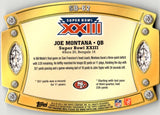 2011 Joe Montana Topps DIE CUT SUPER BOWL LEGENDS #SB-62 San Francisco 49ers HOF 3