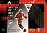 1998-99 Michael Jordan Upper Deck SPECTACULAR STARS #28 Chicago Bulls HOF