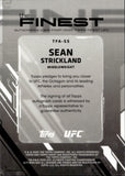 2025 Sean Strickland Topps Finest THE FINEST GOLD REFRACTOR AUTO 19/50 AUTOGRAPH #TFA-SS Middleweight