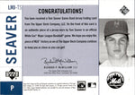 2001 Tom Seaver Upper Deck Legends of New York LEGENDARY METS JERSEY RELIC #LMJ-TS New York Mets HOF