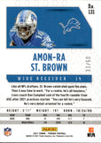 2021 Amon-Ra St. Brown Panini Phoenix FIRE AND ICE 33/50 #131 Detroit Lions