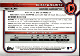2023 Chase DeLauter Bowman Chome 1ST BOWMAN REFRACTOR #BDC-49 Cleveland Guardians