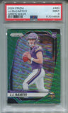 2024 J.J. McCarthy Panini Prizm GREEN WAVE ROOKIE RC PSA 9 #400 Minnesota Vikings 4606