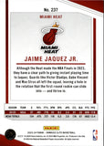 2023-24 Jaime Jaquez Jr. Panini Elite PURPLE ROOKIE 46/49 RC #237 Miami Heat