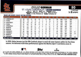 2025 Nolan Gorman Topps Chrome Sapphire GOLD REFRACTOR 32/50 #80 St. Louis Cardinals