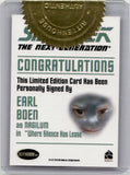 2011 Earl Boen as Nagilum Rittenhouse The Complete Star Trek: The Next Generation Series 1 AUTO AUTOGRAPH #_EABO Where Silence Has Lease