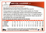 2013 Bryce Harper Topps EMERALD FOIL #1 Washington Nationals 3