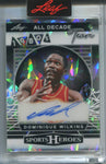 2025 Dominique Wilkins Leaf Sports Heroes ALL DECADE TEAM CRACKED ICE AUTO 34/25 AUTOGRAPH #D80A-DW1 Atlanta Hawks HOF