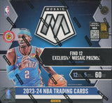 2023-24 Panini Mosaic Basketball Hobby International, 12 Box Case