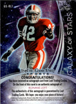 2024 Ronnie Lott Leaf In the Game Used PINK GALAXY OF STARS AUTO 6/8 AUTOGRAPH #GS-RL1 San Francisco 49ers HOF