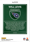 2023 Will Levis Donruss Optic DOWNTOWN ROOKIE RC #D-14 Tennessee Titans