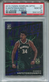 2019-20 Giannis Antetokounmpo Donruss Optic PURPLE MY HOUSE PSA 10 #5 Milwaukee Bucks 4728