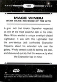 2024 Mace Windu Topps Chrome SKYWALKER BLUE REFRACTOR 114/150 #138