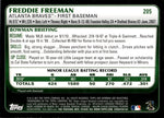 2011 Freddie Freeman Bowman ROOKIE RC #205 Atlanta Braves 15