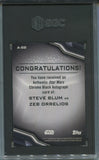 2022 Steve Blum as Zeb Orrelios Topps Chrome Black AUTO AUTOGRAPH SGC 10/10 #A-SB