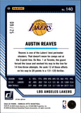 2024-25 Austin Reaves Donruss Optic Fast Brk PINK 09/25 #140 Los Angeles Lakers