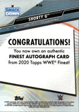 2020 Chad Gable Shorty G Topps Finest WWE GREEN REFRACTOR AUTO 73/99 AUTOGRAPH #A-SG Friday Night Smackdown