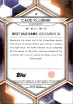 2023 Cade Klubnik Bowman University Best GEOMETRIC GOLD REFRACTOR 05/50 #3 Clemson Tigers