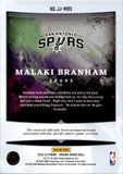 2022-23 Malaki Branham Panini Origins BLUE ROOKIE PATCH 14/35 RELIC #JJ-MBS San Antonio Spurs