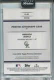 2024 Brenton Doyle Topps Pristine GOLD PULSAR REFRACTOR AUTO 35/50 AUTOGRAPH #PA-BD Colorado Rockies