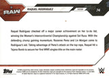 2026 Raquel Rodriguez Topps Now WOMEN'S INTERCONTINENTAL TITLE BLACK 05/10 #74 Monday Night Raw
