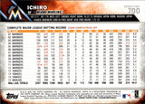 2016 Ichiro Suzuki Topps Series 2 SP VARIATION #700 Miami Marlins HOF