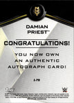 2019 Damian Priest Topps WWE NXT BLUE ROOKIE AUTO 45/50 AUTOGRAPH RC #A-PM Judgement Day