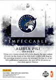 2025 Alissa Pili Panini Impeccable WNBA SILVER 14/40 #57 Minnesota Lynx