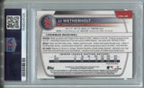 2025 JJ Wetherholt Bowman Chrome 1ST BOWMAN MINI DIAMOND AUTO 086/100 AUTOGRAPH PSA 9 #CPA-JW St. Louis Cardinals 4526