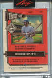 2025 Reggie Smith Leaf Seasons in the Sun BLUE ICE TRADITION AUTO 4/6 AUTOGRAPH #T-RS1 Los Angeles Dodgers