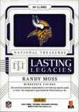 2024 Randy Moss Panini National Treasures LASTING LEGACIES PATCH AUTO 09/25 AUTOGRAPH RELIC #LL-RMS Minnesota Vikings HOF
