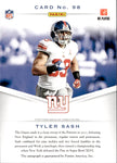 2012 Tyler Sash Panini AUTO AUTOGRAPH #98 New York Giants