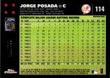 2007 Jorge Posada Topps Chrome WHITE REFRACTOR 061/660 #114 New York Yankees