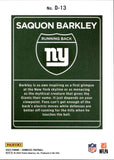 2023 Saquon Barkley Panini Donruss SP DOWNTOWN #D-13 New York Giants
