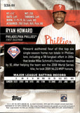 2021 Ryan Howard Topps Stadium Club AUTO AUTOGRAPH #SCBA-RH Philadelphia Phillies