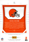 2018 Nick Chubb Panini National Treasures ROOKIE JUMBO PATCH AUTO 65/99 AUTOGRAPH RELIC #172 Cleveland Browns