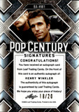 2022 Henry Winkler Leaf Pop Century SILVER WAVE AUTO 18/20 AUTOGRAPH #BA-HW1 Happy Days Waterboy