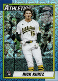 2025 Nick Kurtz Topps Update 1990 CHROME SILVER PACK ROOKIE RC #U90C-93 Athletics