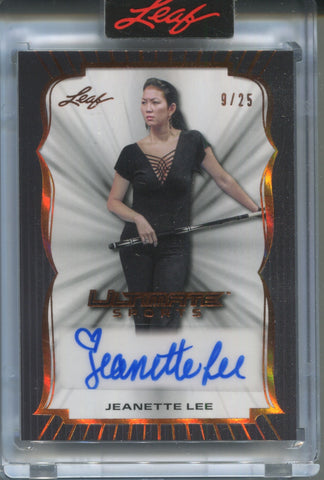 2024 Jeanette Lee Leaf Ultimate Sports AUTO 09/25 AUTOGRAPH #US-JL1 The Black Widow