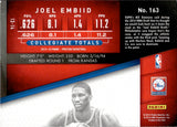 2014-15 Joel Embiid Panini Prestige ROOKIE RC #163 Philadelphia 76ers *NRMT Surface/Corners*