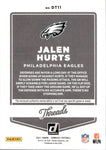 2021 Jalen Hurts Panini Donruss Threads JERSEY RELIC #DT11 Philadelphia Eagles