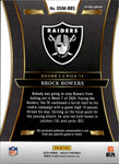 2024 Brock Bowers Panini Select RED DRAFT SELECTIONS ROOKIE JERSEY RELIC RC #DMS-BBS Las Vegas Raiders