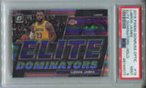 2019-20 LeBron James Donruss Optic HOLO SILVER ELITE DOMINATORS PSA 9 #19 Los Angeles Lakers 0077