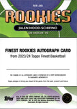 2023-24 Jalen Hood-Schifino Topps Finest BLACK VAPOR GEOMETRIC ROOKIE AUTO 05/10 AUTOGRAPH RC #RFA-JHS Los Angeles Lakers