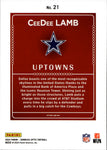 2024 CeeDee Lamb Donruss Optic UPTOWN #21 Dallas Cowboys
