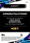2021 Scarlett Topps Finest GREEN REFRACTOR AUTO 03/99 AUTOGRAPH #RA-SC NXT