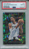 2023-24 Victor Wembanyama Panini Select GREEN ICE MEZZANINE ROOKIE RC PSA 10 #311 San Antonio Spurs 5341