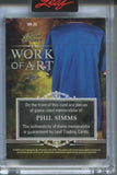 2026 Phil Sims Art of Sport WORK OF ART PURPLE FOIL TRIPLE JERSEY 2/4 RELIC #WA-30 New York Giants