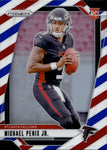 2024 Michael Penix Jr. Panini Prizm RED WHITE AND BLUE ROOKIE RC #378 Atlanta Falcons