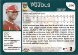 2001 Albert Pujols Topps Chrome Late Addition ROOKIE RC #596 St. Louis Cardinals